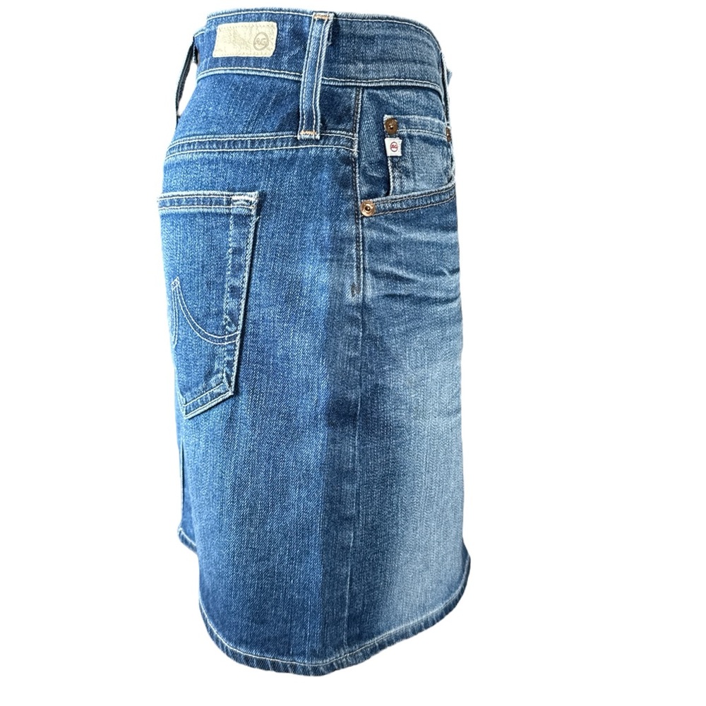 AG-ED DENIM ADRIANO GOLDSCHMIED The Vera Denim Mini Skirt, Size 28. - Picture 5 of 13